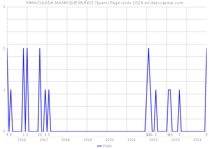 INMACULADA MANRIQUE MUÑOZ (Spain) Page visits 2024 