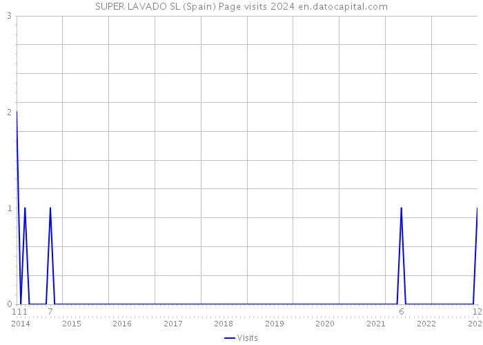 SUPER LAVADO SL (Spain) Page visits 2024 