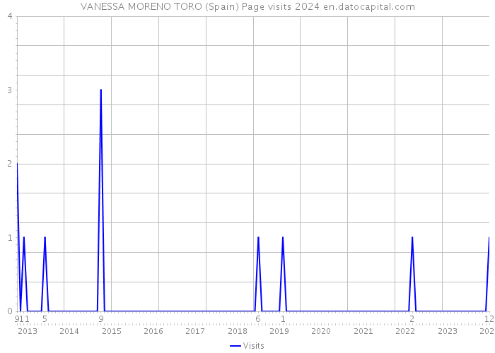 VANESSA MORENO TORO (Spain) Page visits 2024 