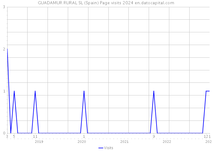 GUADAMUR RURAL SL (Spain) Page visits 2024 