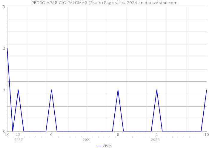 PEDRO APARICIO PALOMAR (Spain) Page visits 2024 