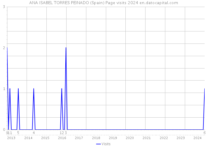 ANA ISABEL TORRES PEINADO (Spain) Page visits 2024 