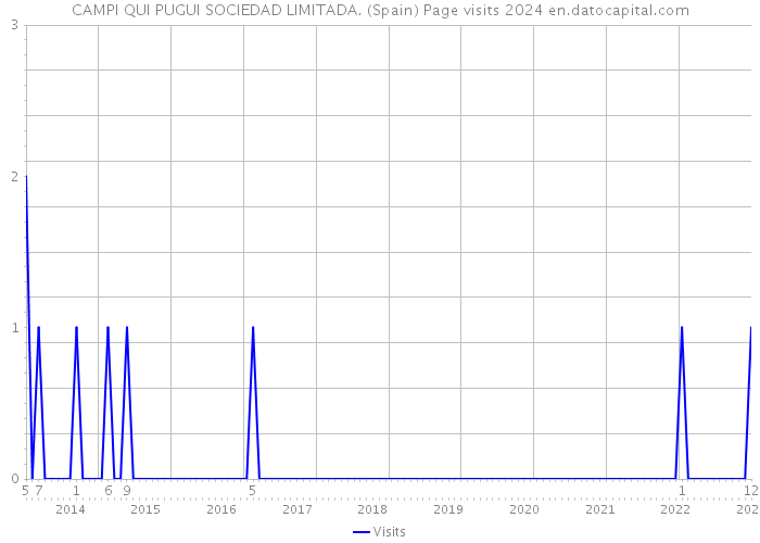 CAMPI QUI PUGUI SOCIEDAD LIMITADA. (Spain) Page visits 2024 