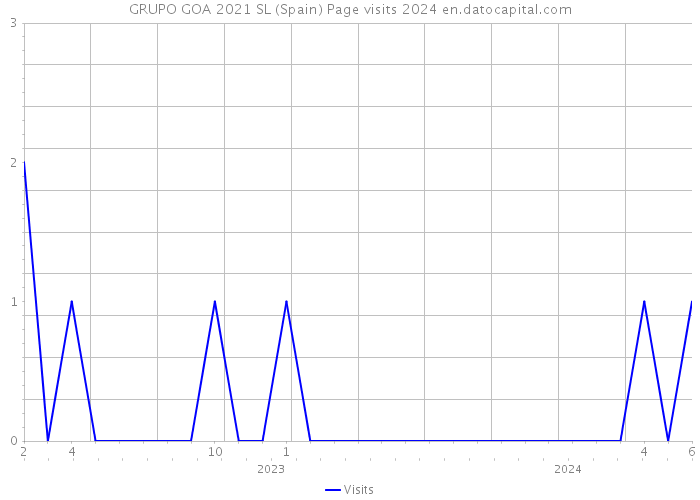 GRUPO GOA 2021 SL (Spain) Page visits 2024 