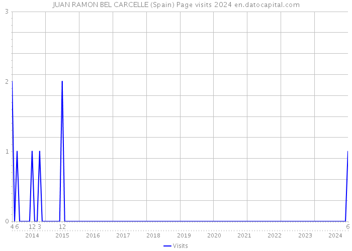 JUAN RAMON BEL CARCELLE (Spain) Page visits 2024 