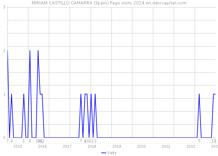 MIRIAM CASTILLO GAMARRA (Spain) Page visits 2024 