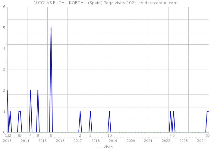 NICOLAS BUCHLI KOECHLI (Spain) Page visits 2024 