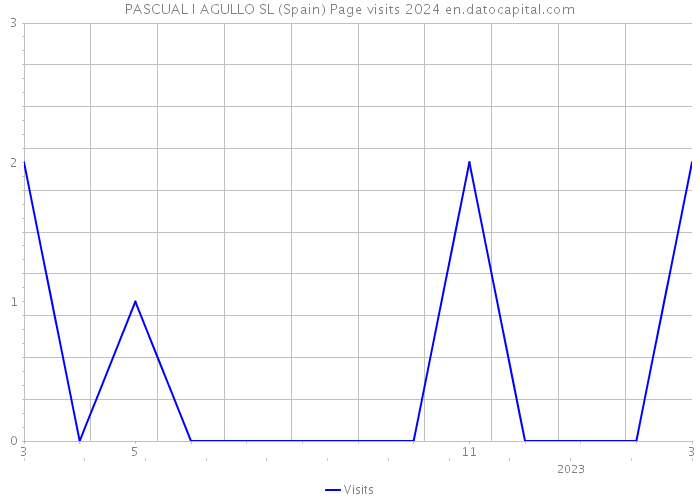 PASCUAL I AGULLO SL (Spain) Page visits 2024 
