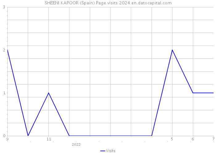 SHEENI KAPOOR (Spain) Page visits 2024 