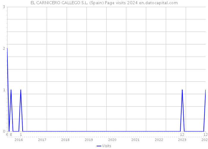 EL CARNICERO GALLEGO S.L. (Spain) Page visits 2024 