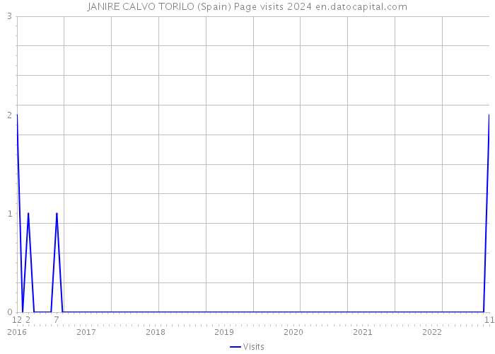JANIRE CALVO TORILO (Spain) Page visits 2024 