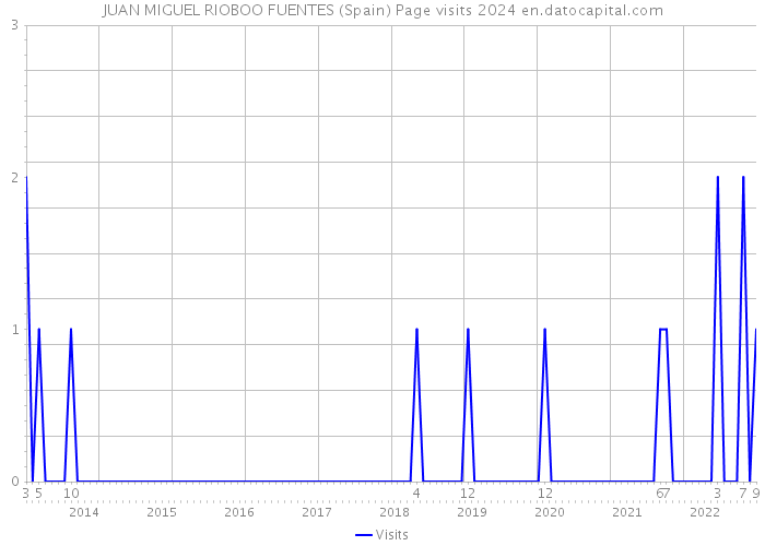 JUAN MIGUEL RIOBOO FUENTES (Spain) Page visits 2024 