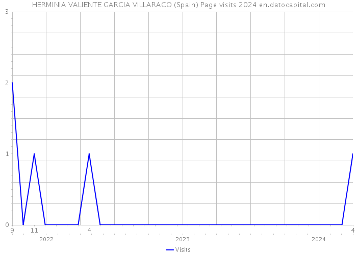 HERMINIA VALIENTE GARCIA VILLARACO (Spain) Page visits 2024 
