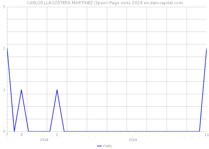 CARLOS LLAGOSTERA MARTINEZ (Spain) Page visits 2024 