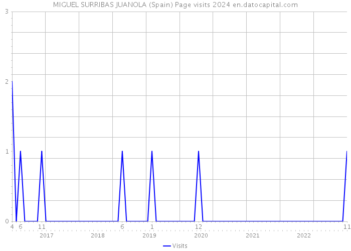 MIGUEL SURRIBAS JUANOLA (Spain) Page visits 2024 