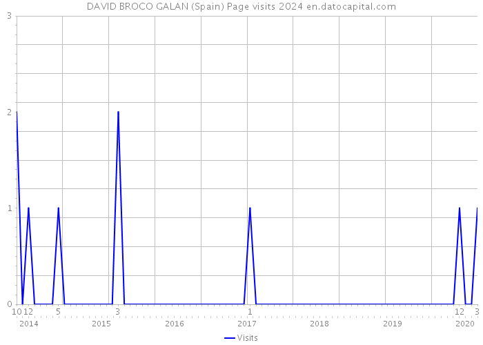 DAVID BROCO GALAN (Spain) Page visits 2024 