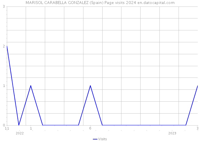 MARISOL CARABELLA GONZALEZ (Spain) Page visits 2024 