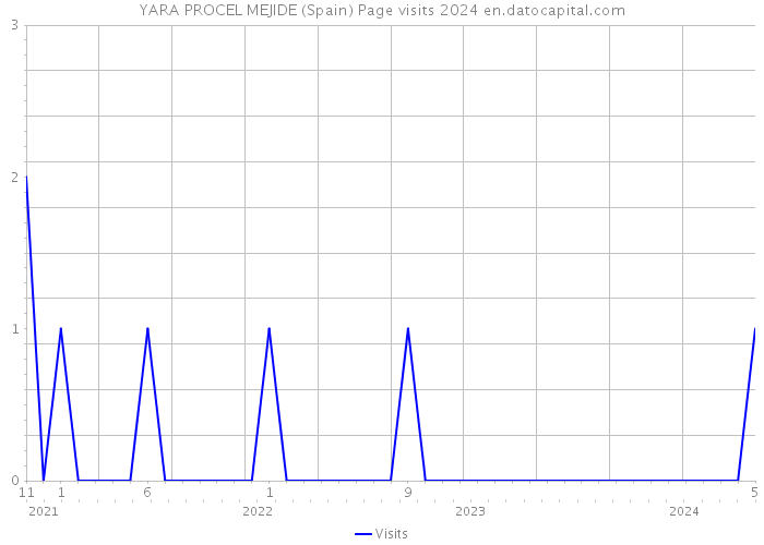 YARA PROCEL MEJIDE (Spain) Page visits 2024 