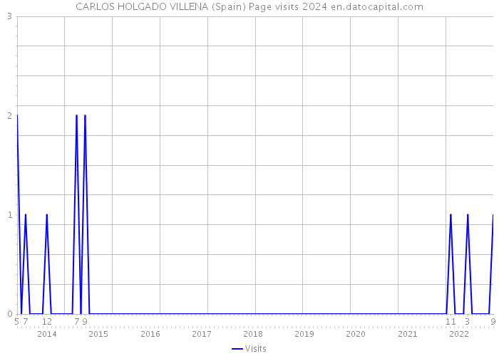 CARLOS HOLGADO VILLENA (Spain) Page visits 2024 