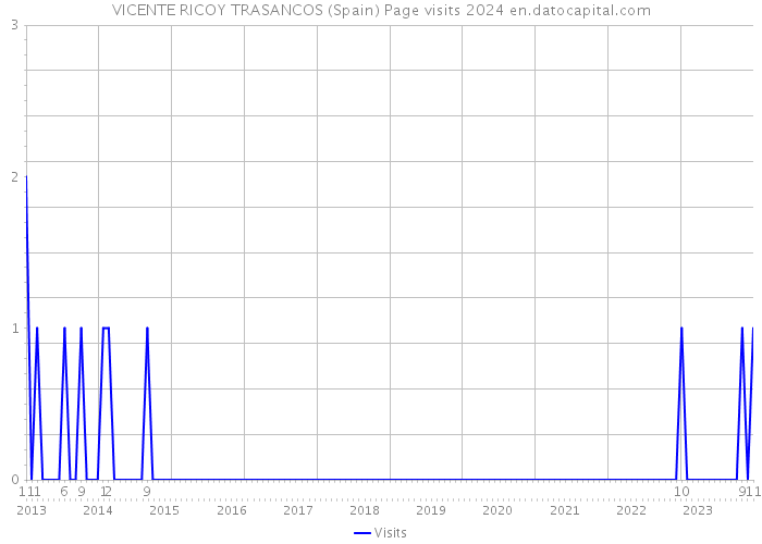 VICENTE RICOY TRASANCOS (Spain) Page visits 2024 