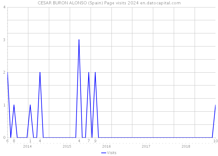CESAR BURON ALONSO (Spain) Page visits 2024 