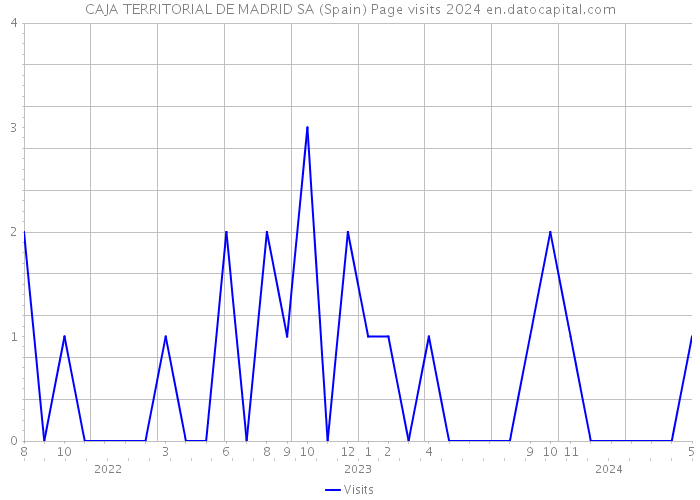 CAJA TERRITORIAL DE MADRID SA (Spain) Page visits 2024 