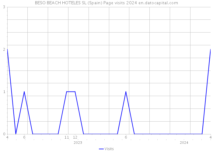 BESO BEACH HOTELES SL (Spain) Page visits 2024 