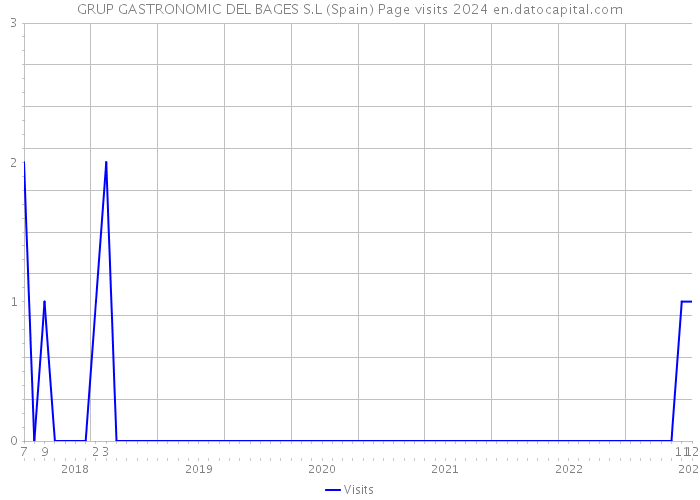 GRUP GASTRONOMIC DEL BAGES S.L (Spain) Page visits 2024 
