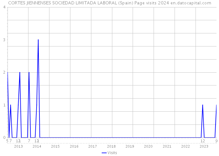 CORTES JIENNENSES SOCIEDAD LIMITADA LABORAL (Spain) Page visits 2024 