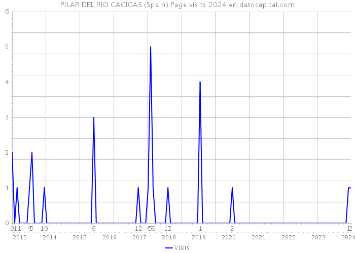 PILAR DEL RIO CAGIGAS (Spain) Page visits 2024 