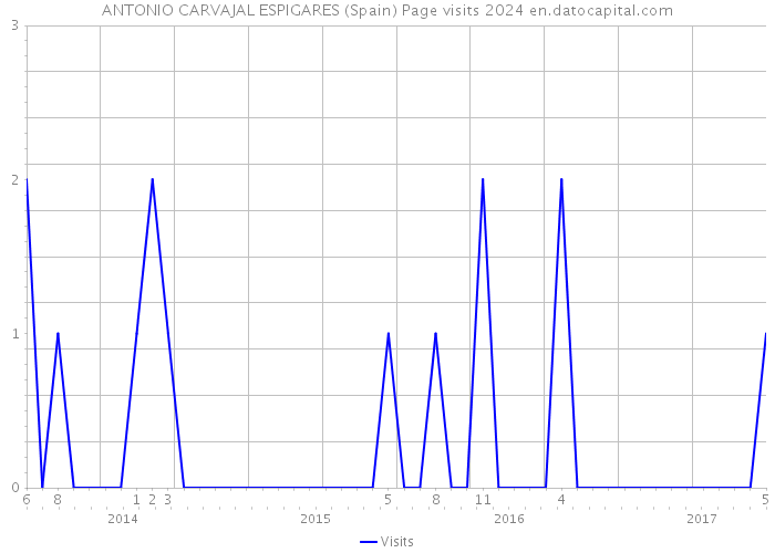 ANTONIO CARVAJAL ESPIGARES (Spain) Page visits 2024 