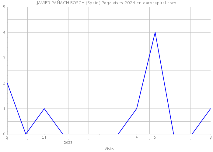 JAVIER PAÑACH BOSCH (Spain) Page visits 2024 