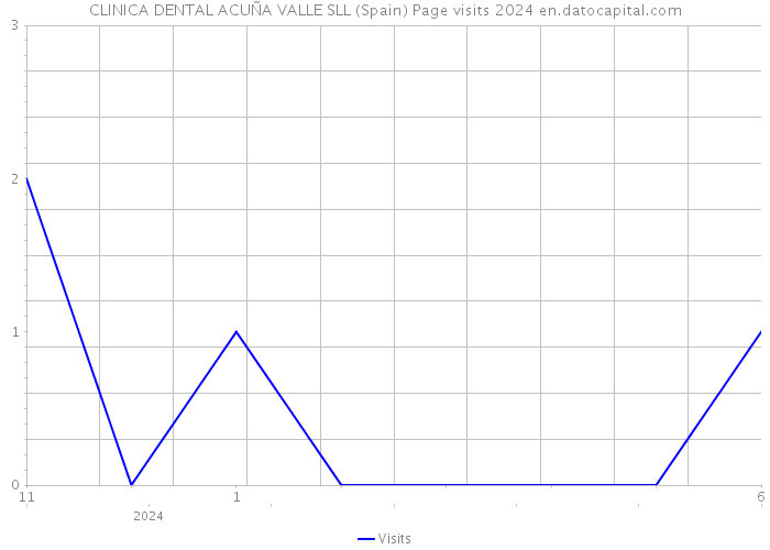 CLINICA DENTAL ACUÑA VALLE SLL (Spain) Page visits 2024 