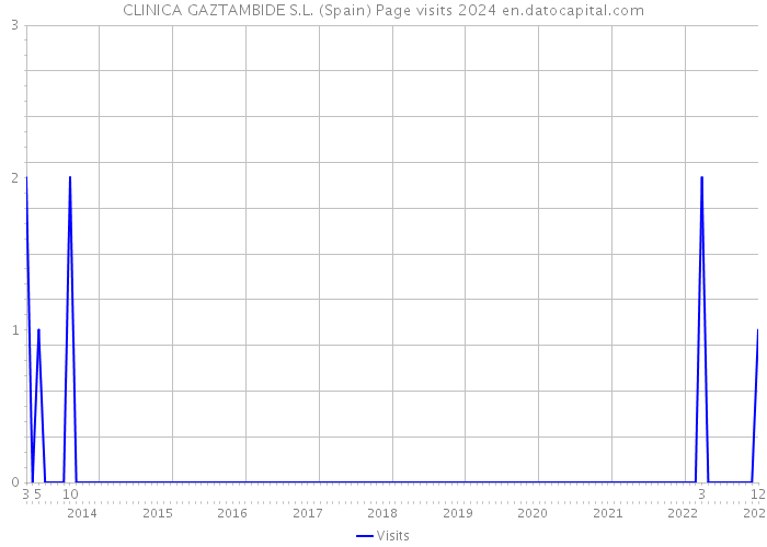 CLINICA GAZTAMBIDE S.L. (Spain) Page visits 2024 