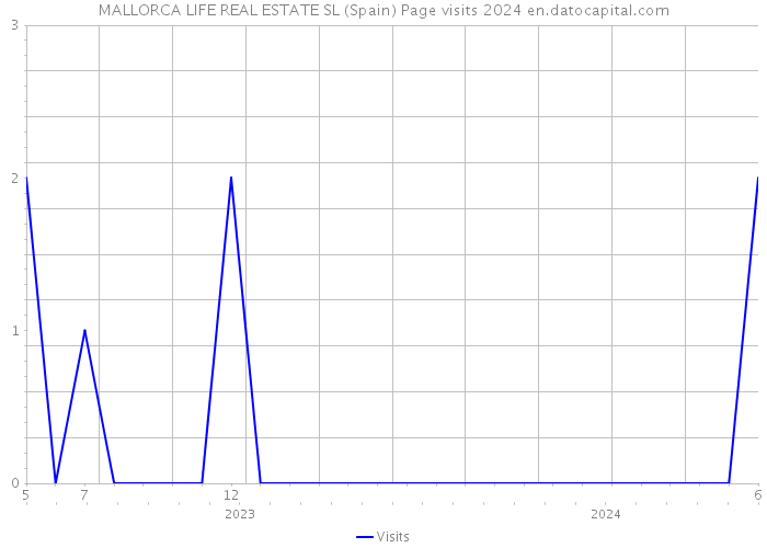 MALLORCA LIFE REAL ESTATE SL (Spain) Page visits 2024 