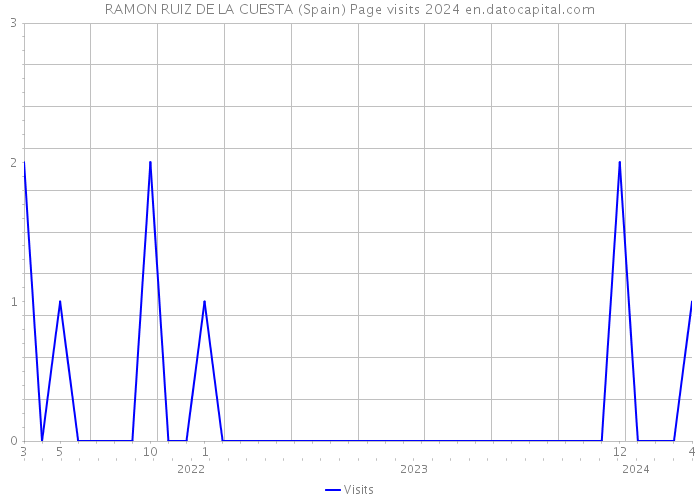 RAMON RUIZ DE LA CUESTA (Spain) Page visits 2024 