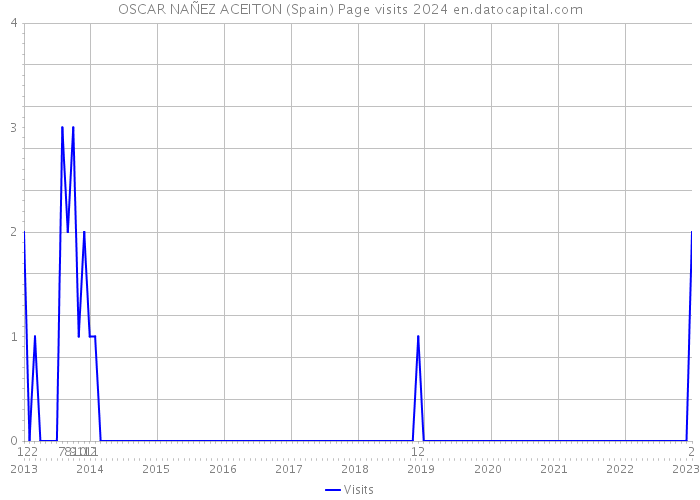 OSCAR NAÑEZ ACEITON (Spain) Page visits 2024 