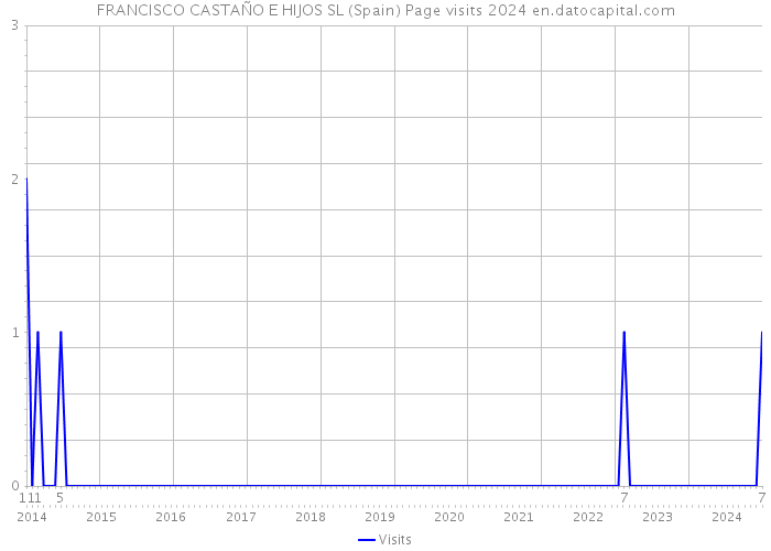 FRANCISCO CASTAÑO E HIJOS SL (Spain) Page visits 2024 