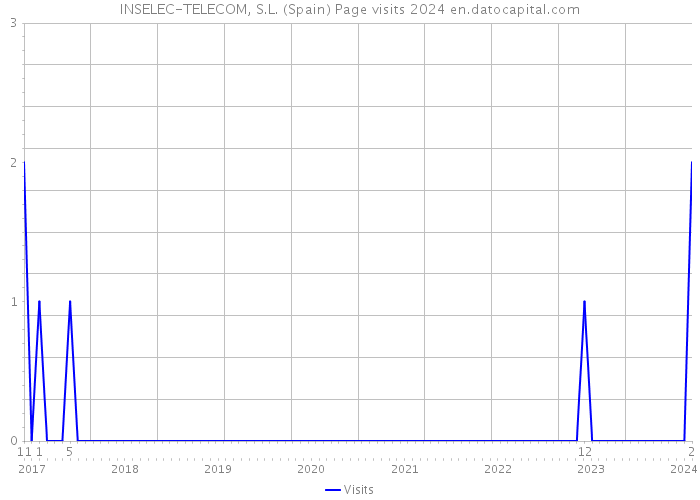 INSELEC-TELECOM, S.L. (Spain) Page visits 2024 