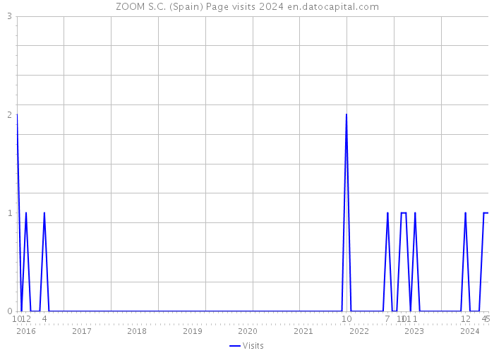 ZOOM S.C. (Spain) Page visits 2024 
