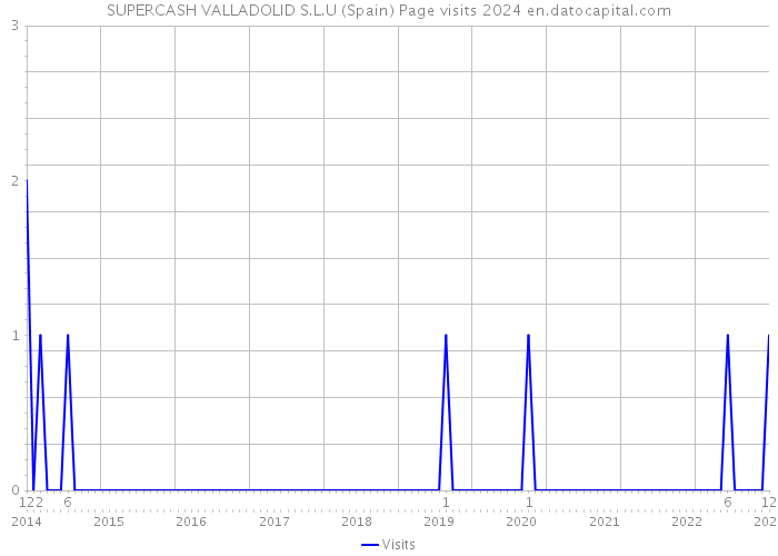 SUPERCASH VALLADOLID S.L.U (Spain) Page visits 2024 