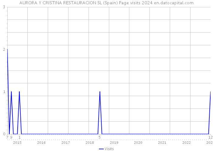 AURORA Y CRISTINA RESTAURACION SL (Spain) Page visits 2024 
