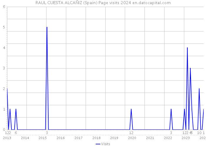 RAUL CUESTA ALCAÑIZ (Spain) Page visits 2024 