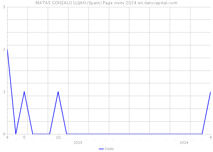 MATAS GONZALO LUJAN (Spain) Page visits 2024 