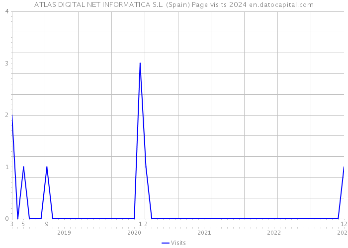 ATLAS DIGITAL NET INFORMATICA S.L. (Spain) Page visits 2024 