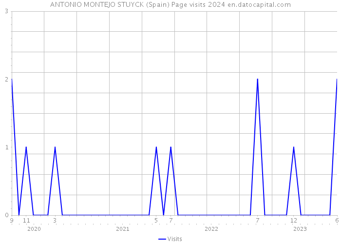 ANTONIO MONTEJO STUYCK (Spain) Page visits 2024 