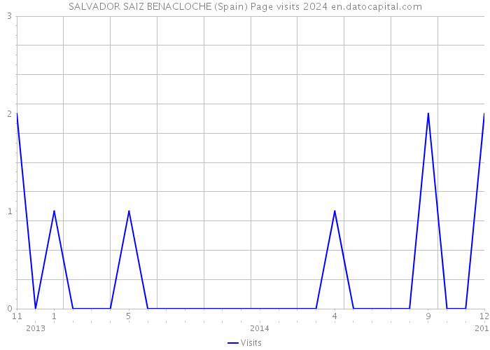 SALVADOR SAIZ BENACLOCHE (Spain) Page visits 2024 