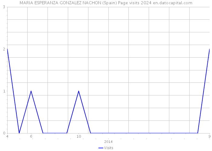 MARIA ESPERANZA GONZALEZ NACHON (Spain) Page visits 2024 