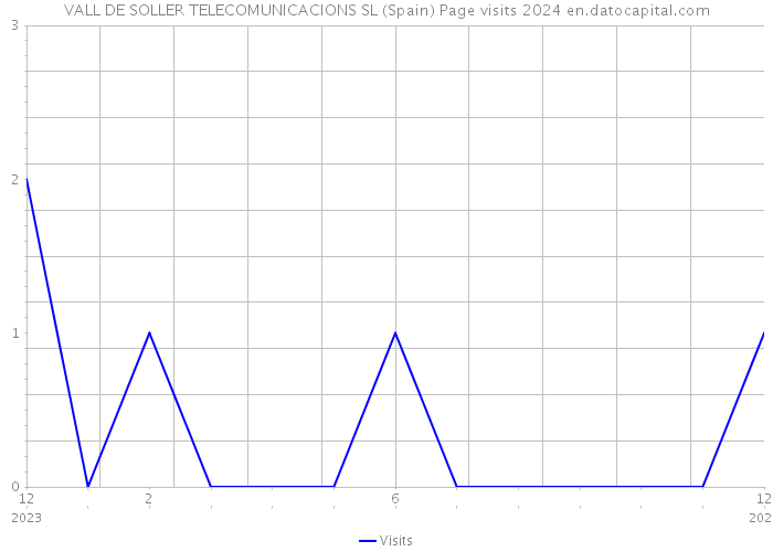 VALL DE SOLLER TELECOMUNICACIONS SL (Spain) Page visits 2024 