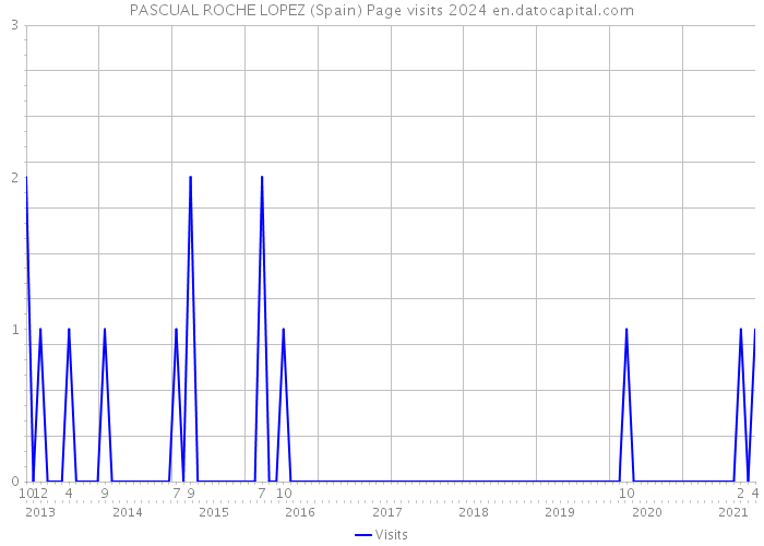 PASCUAL ROCHE LOPEZ (Spain) Page visits 2024 